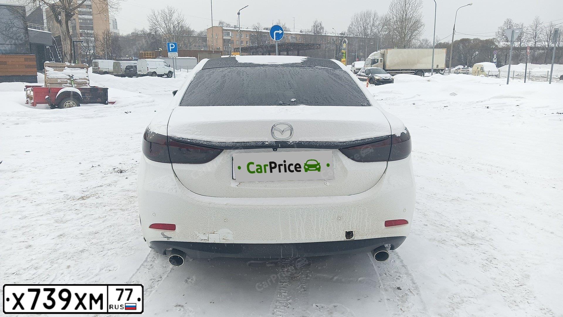 Фото автомобиля MAZDA 6, 2013 — госномер Р161ЕН32. Цвет: Белый