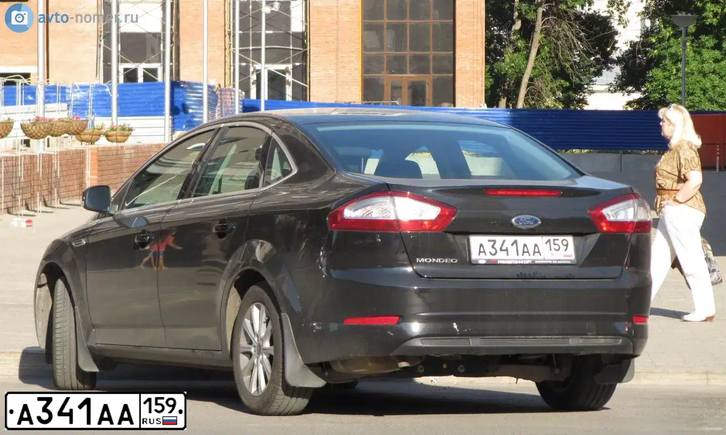 Фото автомобиля FORD MONDEO, 2010 — госномер А341АА159. Цвет: ЧЕРНЫЙ