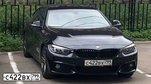 Фото автомобиля BMW SERIE 4, 2017 — госномер С422ВХ799. Цвет: ЧЕРНЫЙ