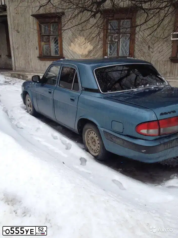 Фото автомобиля GAZ 3110 WOLGA, 2004 — госномер О555УЕ52. Цвет: СЕРО-СИНИЙ