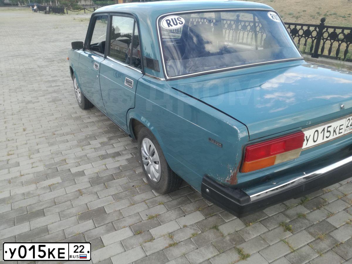 Фото автомобиля LADA 2107, 2004 — госномер К173АЕ122. Цвет: СЕРО-СИНИЙ