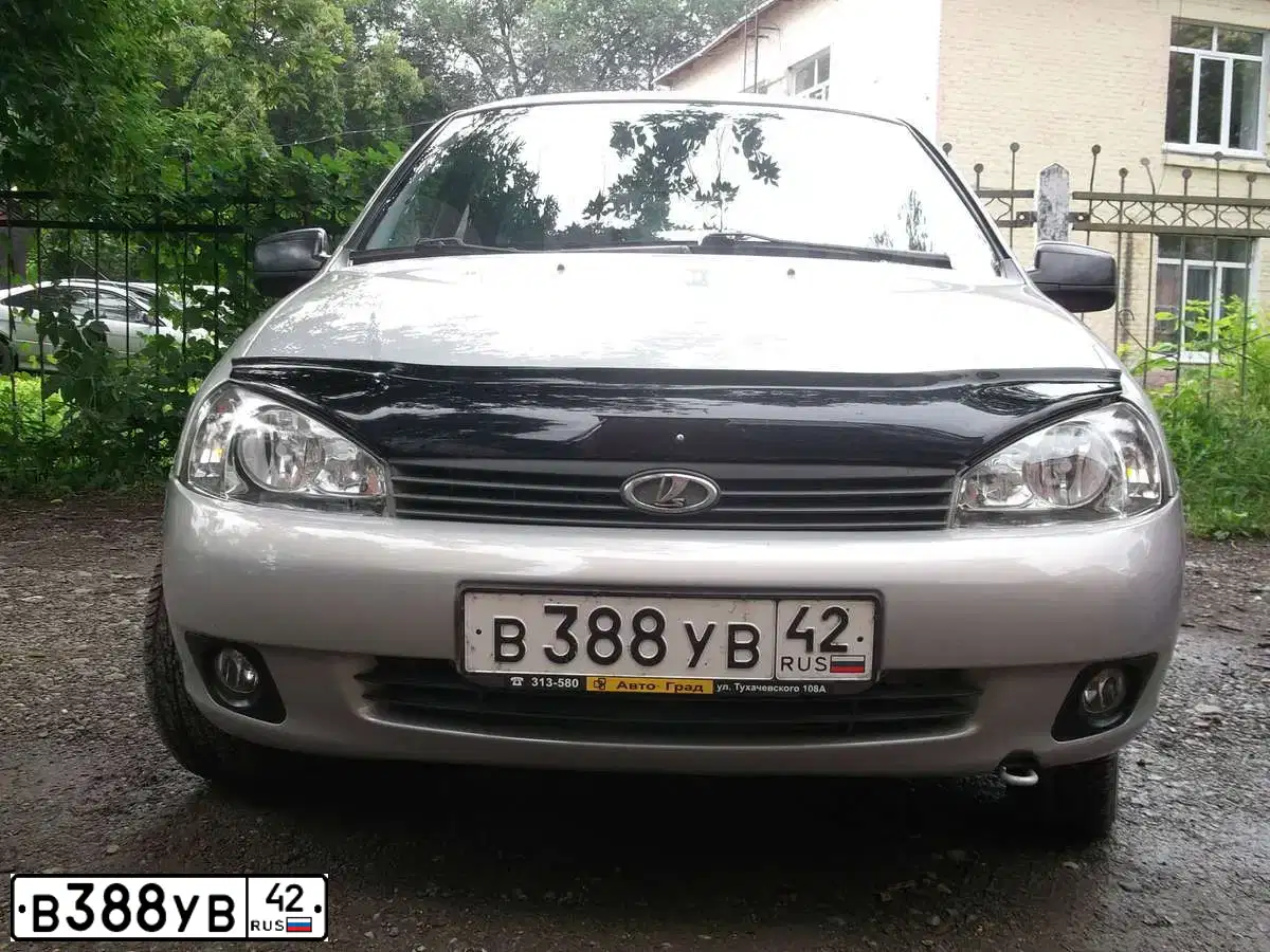 Фото автомобиля LADA 1117 KALINA, 2010 — госномер В388УВ42. Цвет: Серебристый