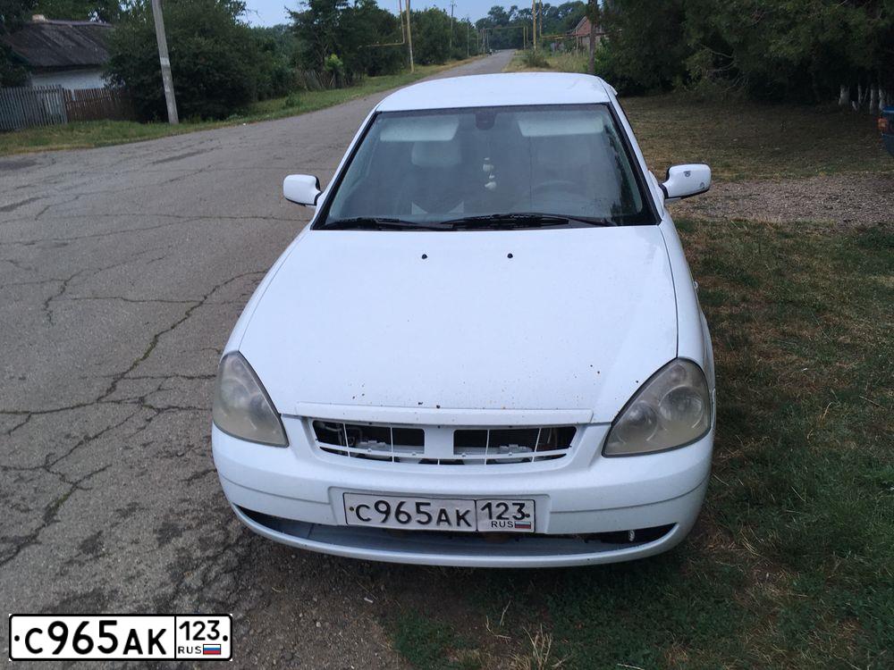 Фото автомобиля LADA 2170 PRIORA, 2007 — госномер С965АК123. Цвет: Серо-сине-зеленый