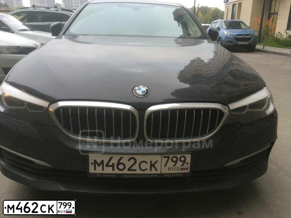 Фото автомобиля BMW SERIE 5, 2019 — госномер Р284ВЕ977. Цвет: ЧЕРНЫЙ