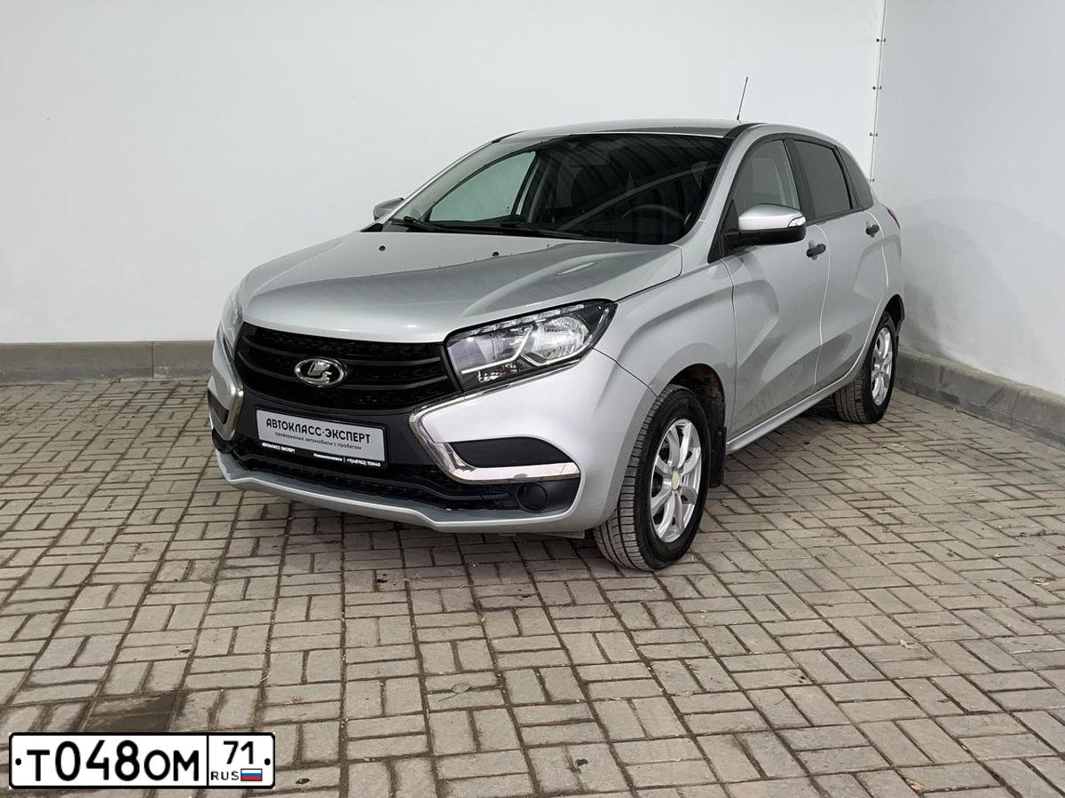 Фото автомобиля LADA XRAY, 2017 — госномер Т048ОМ71. Цвет: Серебристый