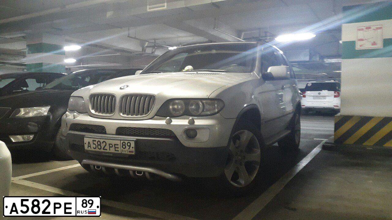 Фото автомобиля BMW X5, 2005 — госномер О335МО152. Цвет: СЕРЕБРИСТЫЙ