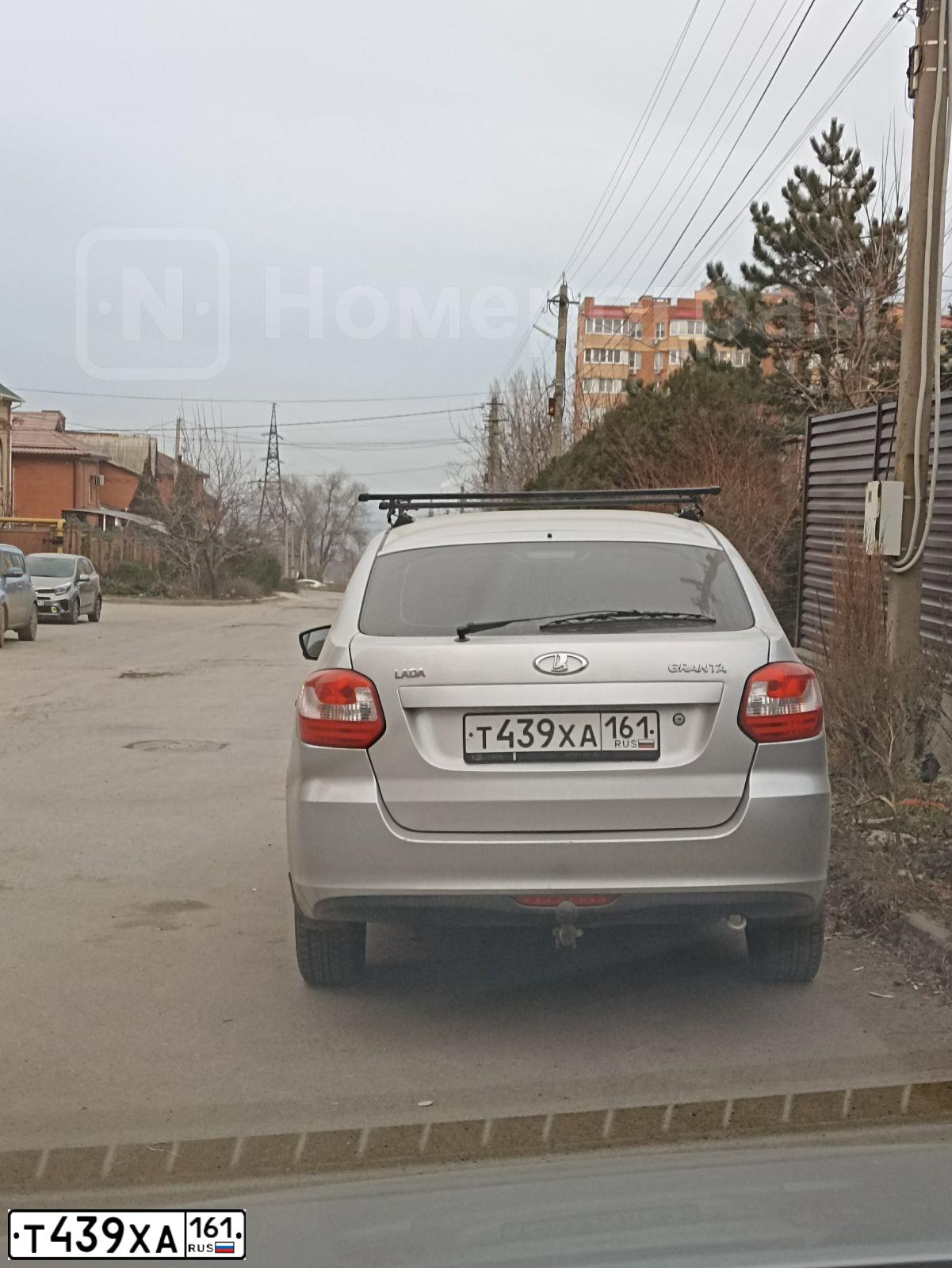 Фото автомобиля LADA 2191 GRANTA, 2016 — госномер Т439ХА161. Цвет: Серебристый