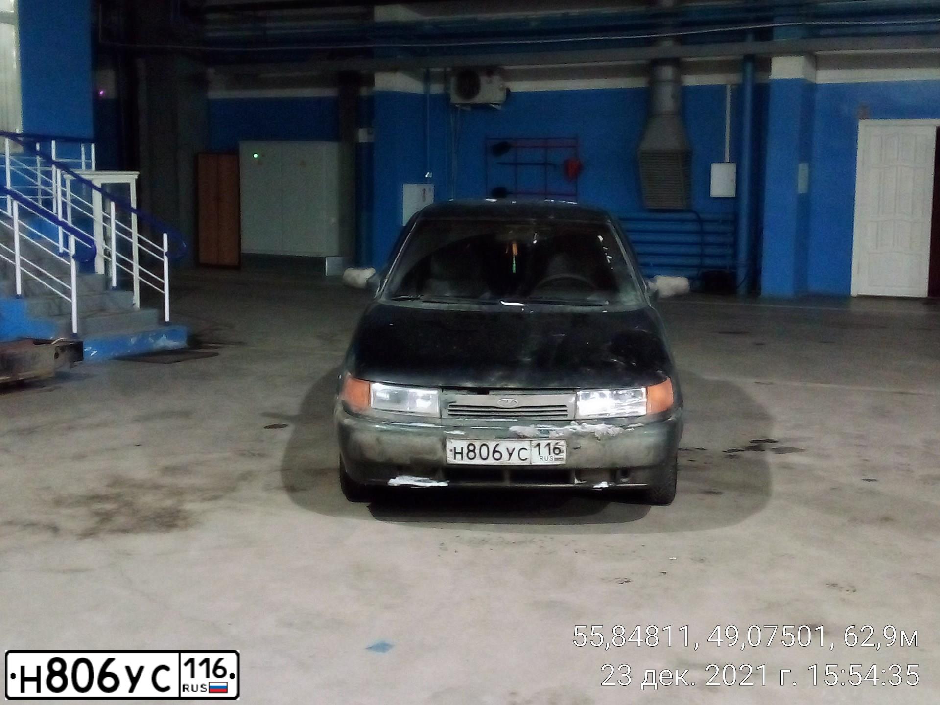 Фото автомобиля LADA 2110, 2002 — госномер С954ЕТ716. Цвет: Темно-зеленый