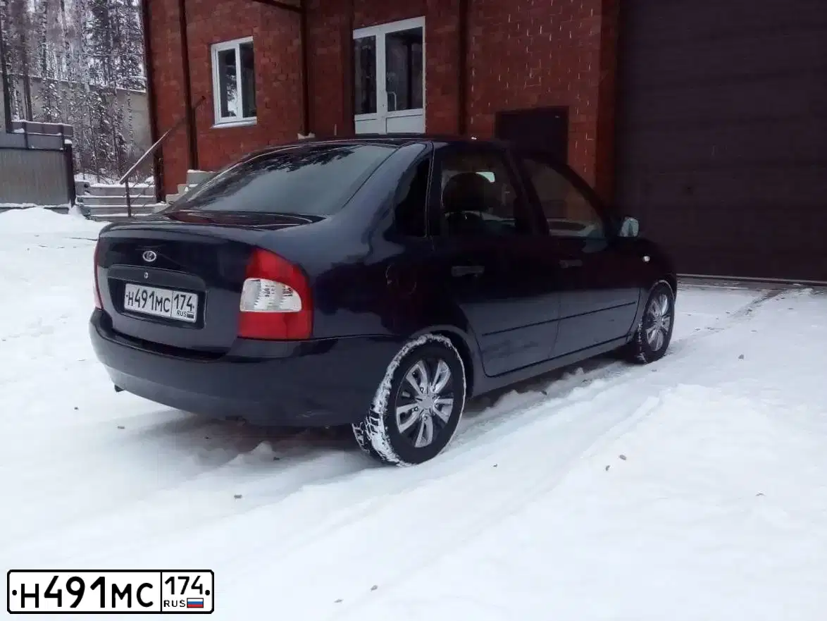 Фото автомобиля LADA 1118 KALINA, 2007 — госномер Н491МС174. Цвет: СИНЕ-ФИОЛЕТОВЫЙ