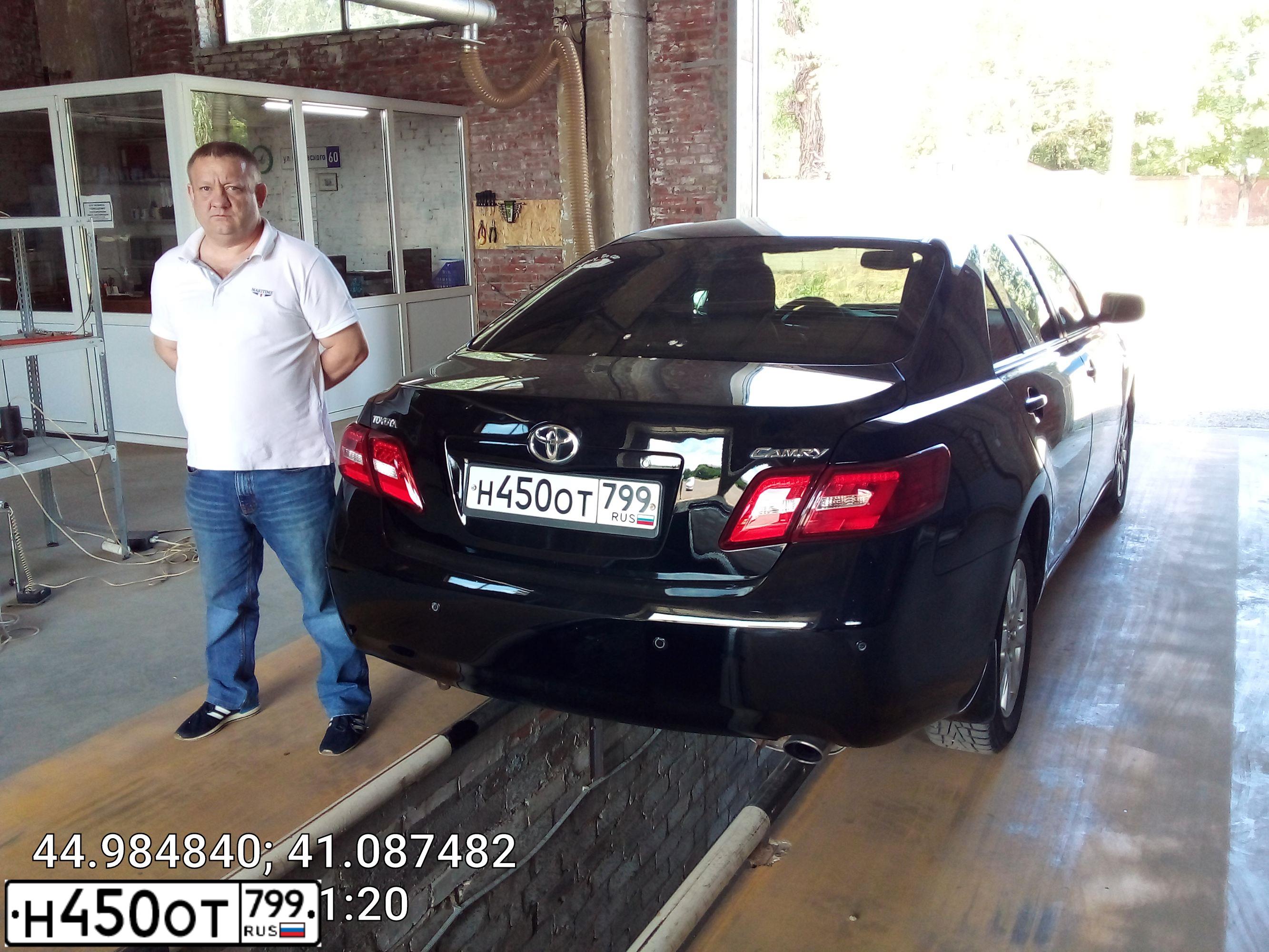 Фото автомобиля TOYOTA CAMRY, 2007 — госномер А930АА177. Цвет: ЧЕРНЫЙ