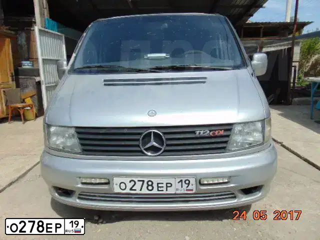 Фото автомобиля MERCEDES VITO, 1999 — госномер О703ТО05. Цвет: Серый