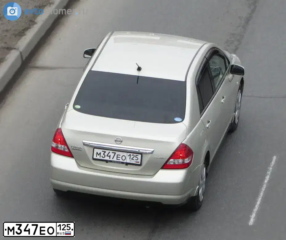 Фото автомобиля NISSAN TIIDA, 2006 — госномер М347ЕО125
