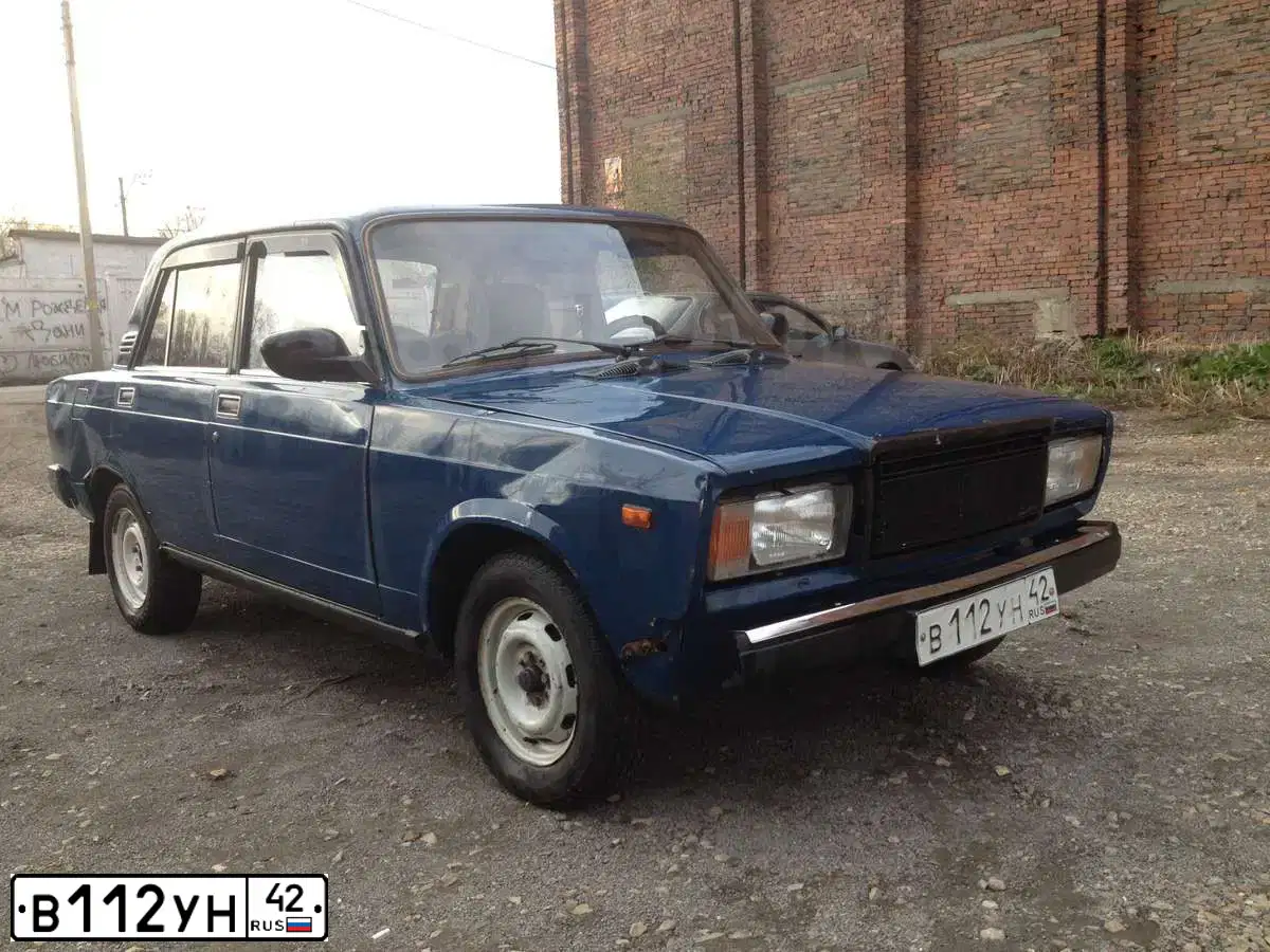 Фото автомобиля LADA 2107, 2000 — госномер В112УН42. Цвет: СИНЕ-ЗЕЛЕНЫЙ
