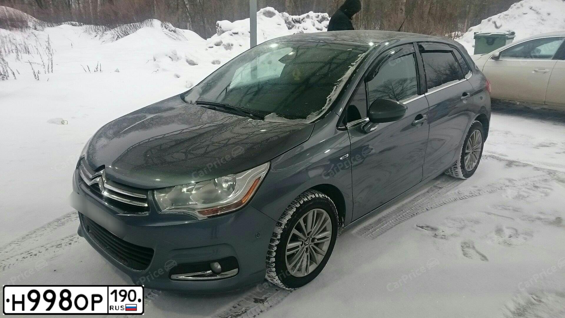 Фото автомобиля CITROEN C4, 2011 — госномер А377ХС43. Цвет: ТЕМНО-СЕРЫЙ