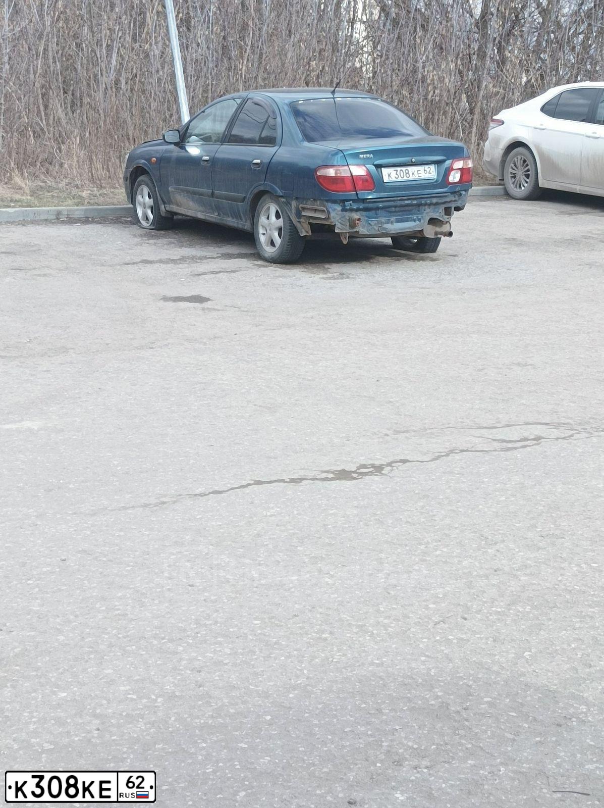 Фото автомобиля NISSAN ALMERA, 2001 — госномер К308КЕ62. Цвет: СИНИЙ