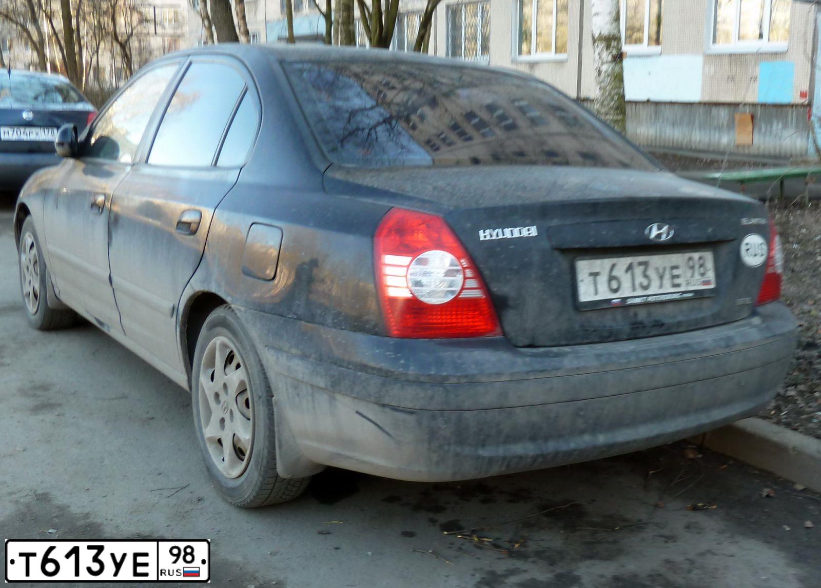 Фото автомобиля HYUNDAI ELANTRA, 2004 — госномер В833ВС180. Цвет: ЧЕРНЫЙ