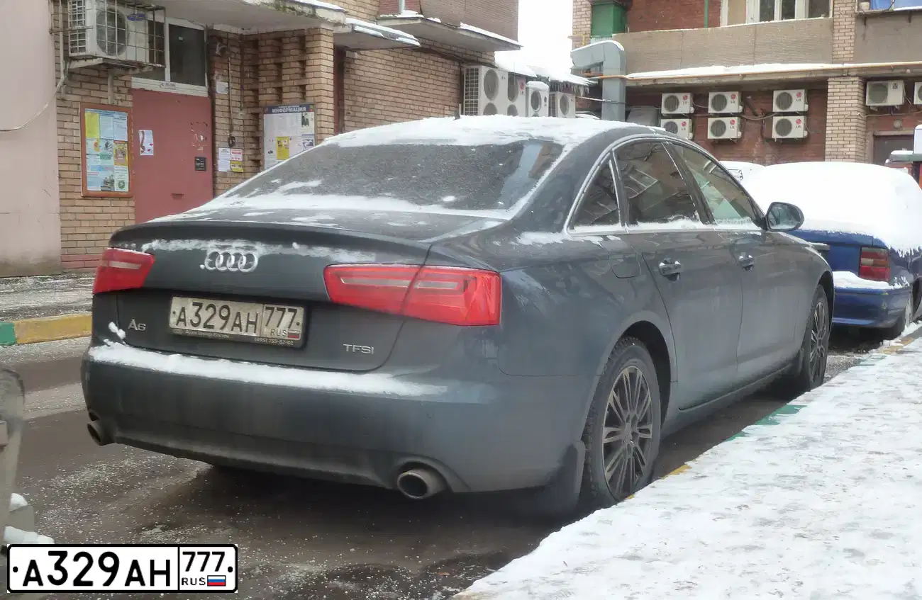 Фото автомобиля AUDI A6, 2013 — госномер А329АН777