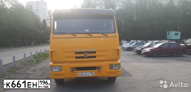 Фото автомобиля KAMAZ 65116 /6X4/, 2011 — госномер Н303АХ196. Цвет: ЖЕЛТЫЙ