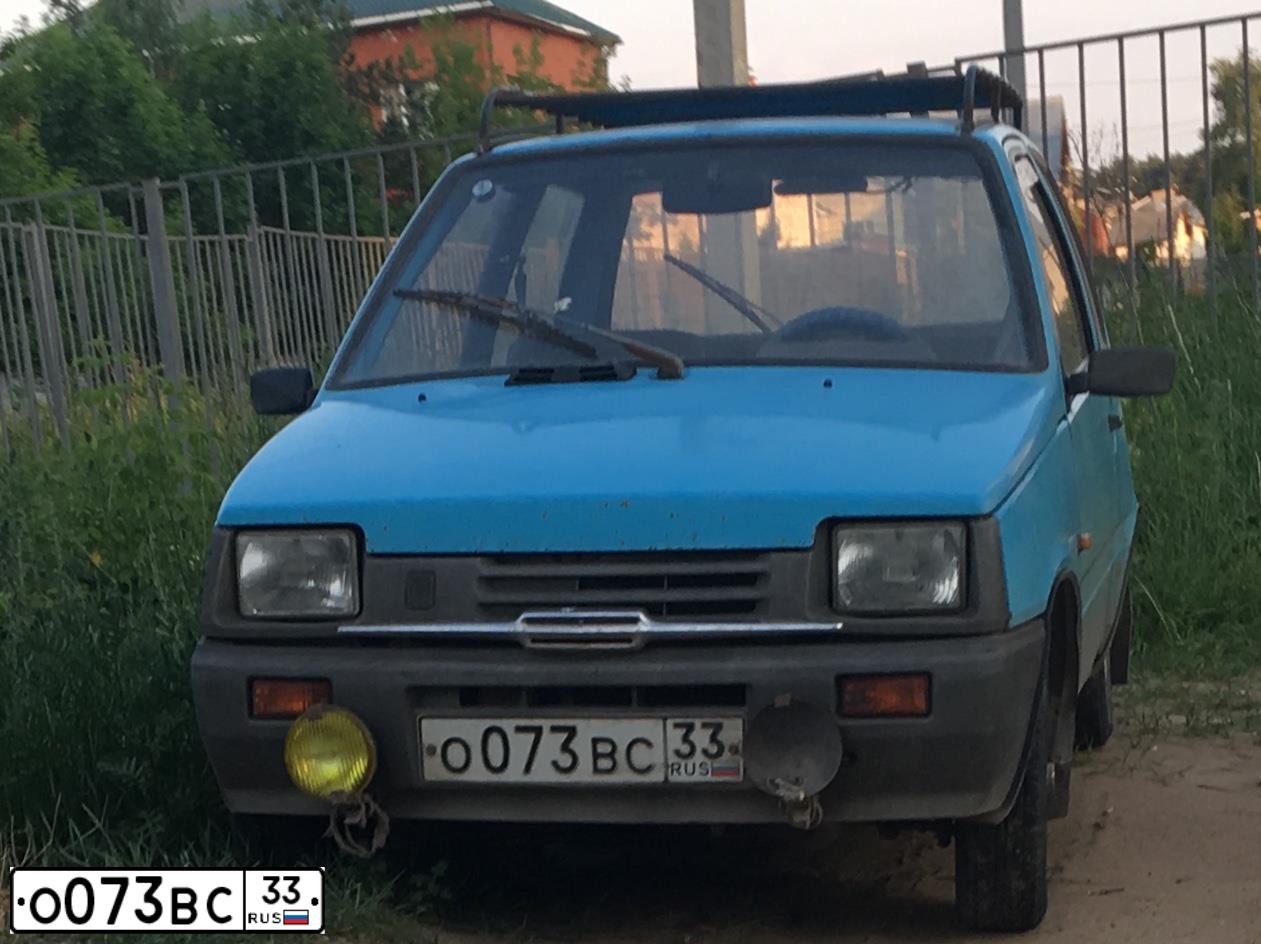 Фото автомобиля SEAZ OKA, 2000 — госномер О073ВС33. Цвет: ГОЛУБОЙ
