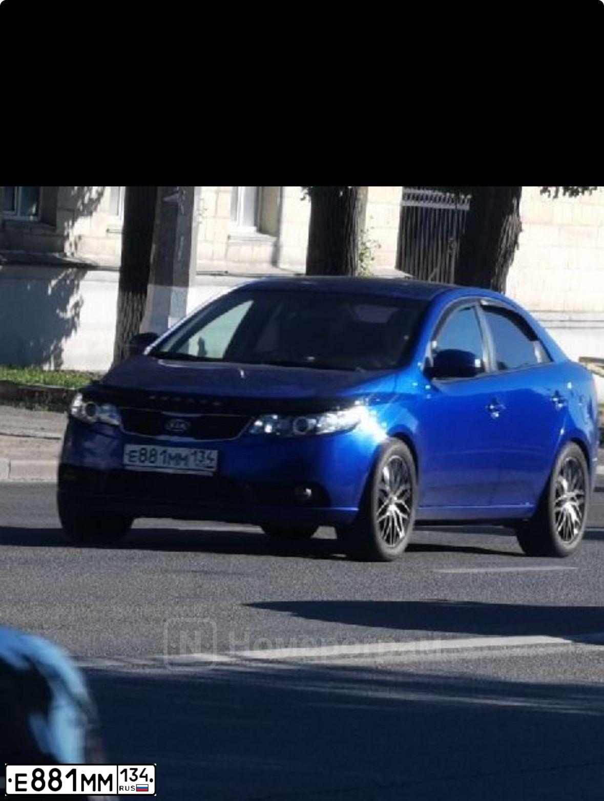 Фото автомобиля KIA CERATO, 2010 — госномер К772КУ197. Цвет: ГОЛУБОЙ