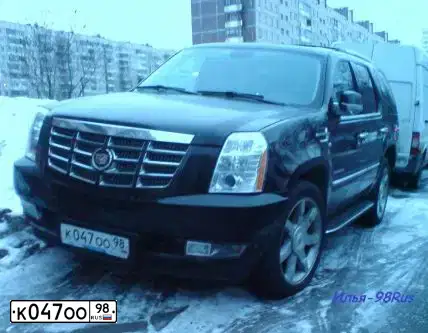 Фото автомобиля CADILLAC ESCALADE, 2010 — госномер А007НК97. Цвет: ЧЕРНЫЙ
