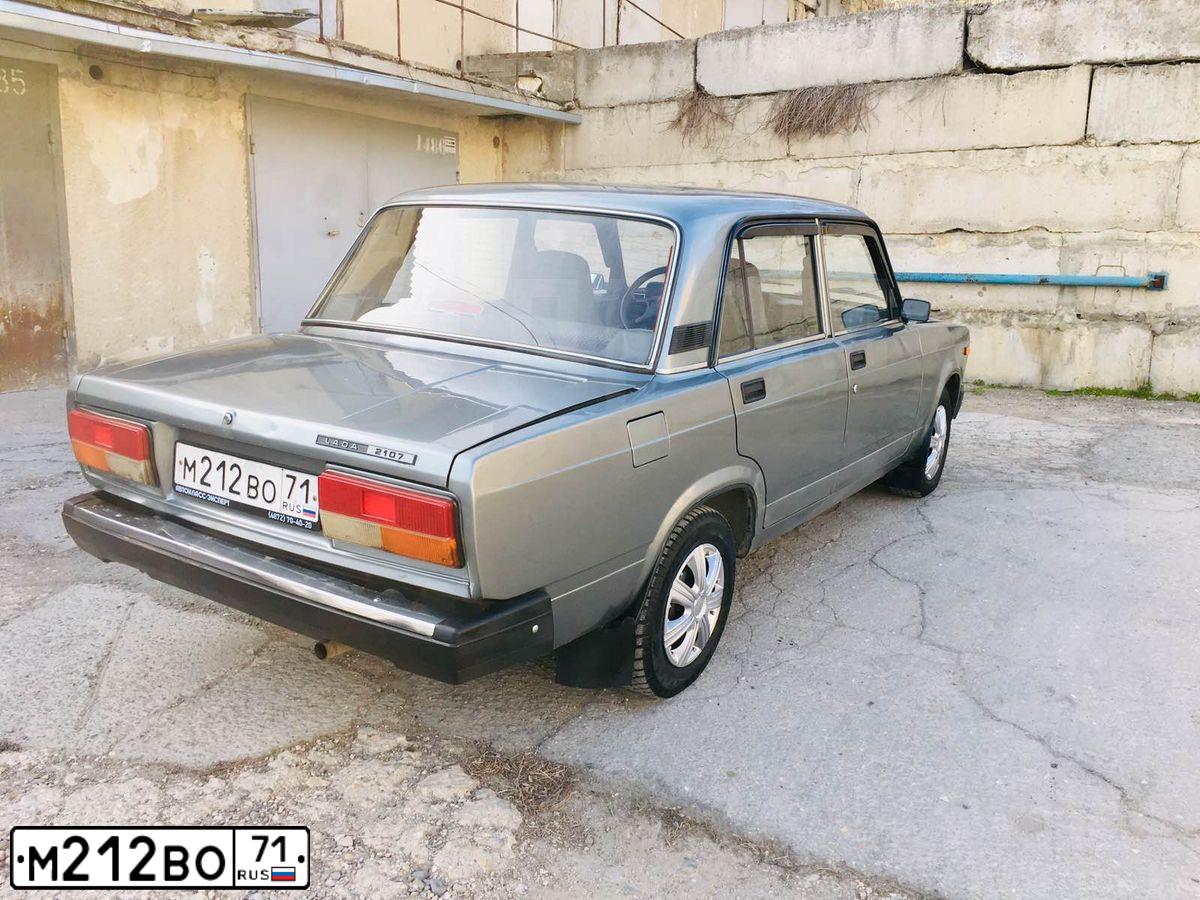 Фото автомобиля LADA 2107, 2011 — госномер В276АЕ82. Цвет: СРЕДНИЙ СЕРО-ЗЕЛЕНЫЙ МЕТ.