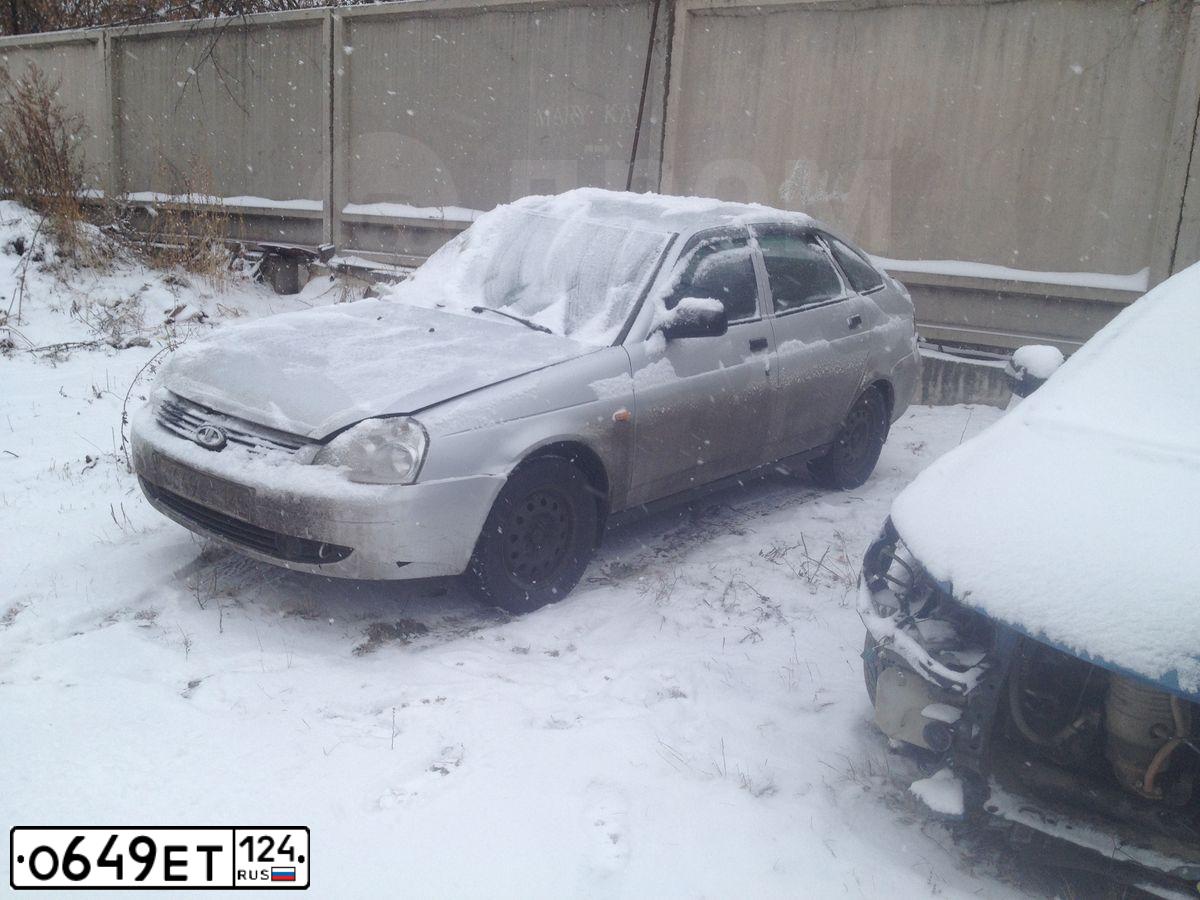 Фото автомобиля LADA 2172 PRIORA, 2012 — госномер О112ОУ124. Цвет: Серый
