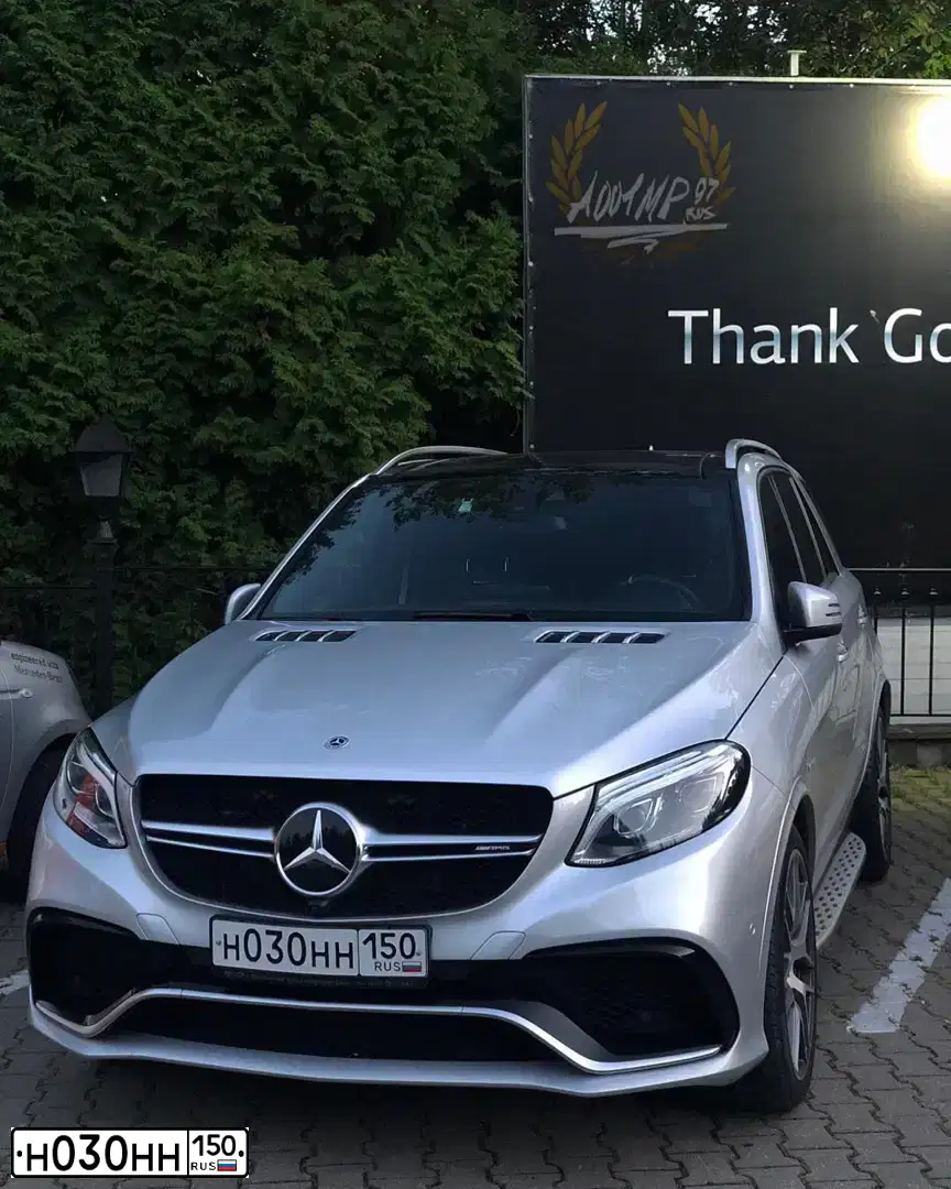 Фото автомобиля MERCEDES-BENZ GLE-CLASS, 2017 — госномер В281ХТ799. Цвет: СЕРЕБРИСТЫЙ