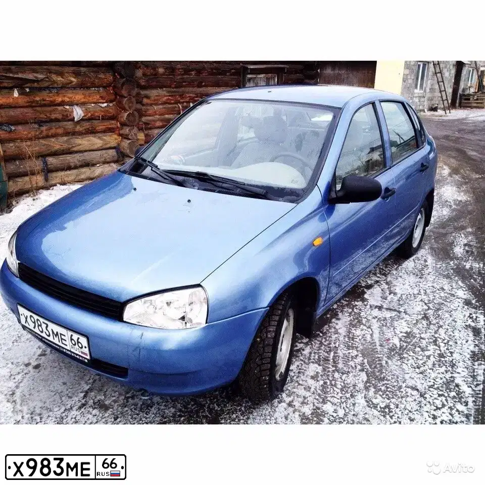 Фото автомобиля LADA 1118 KALINA, 2005 — госномер Х983МЕ66. Цвет: Серо-Синий