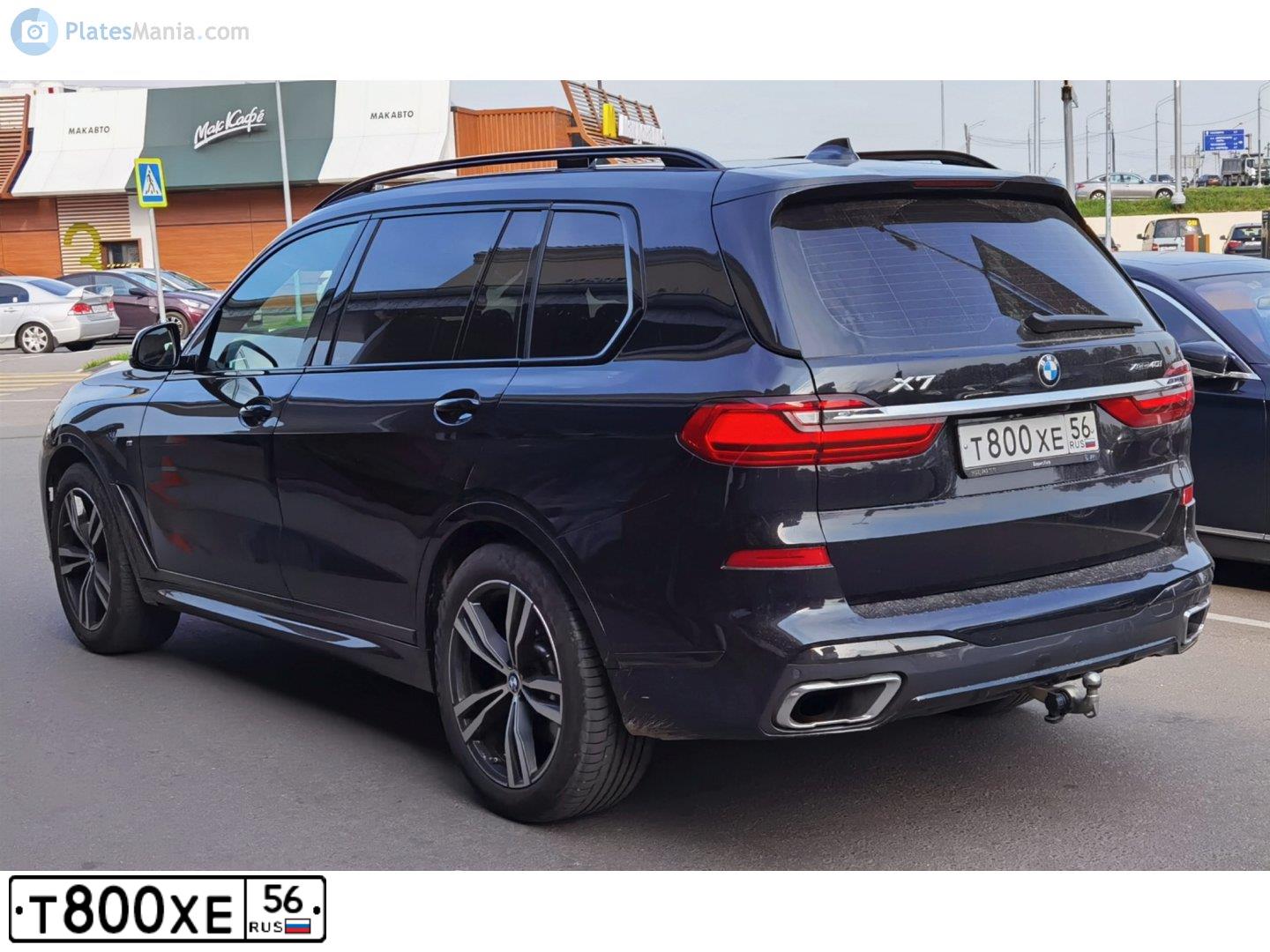 Фото автомобиля BMW X7 XDRIVE40I, 2021 — госномер У222ТУ790. Цвет: ЧЕРНЫЙ