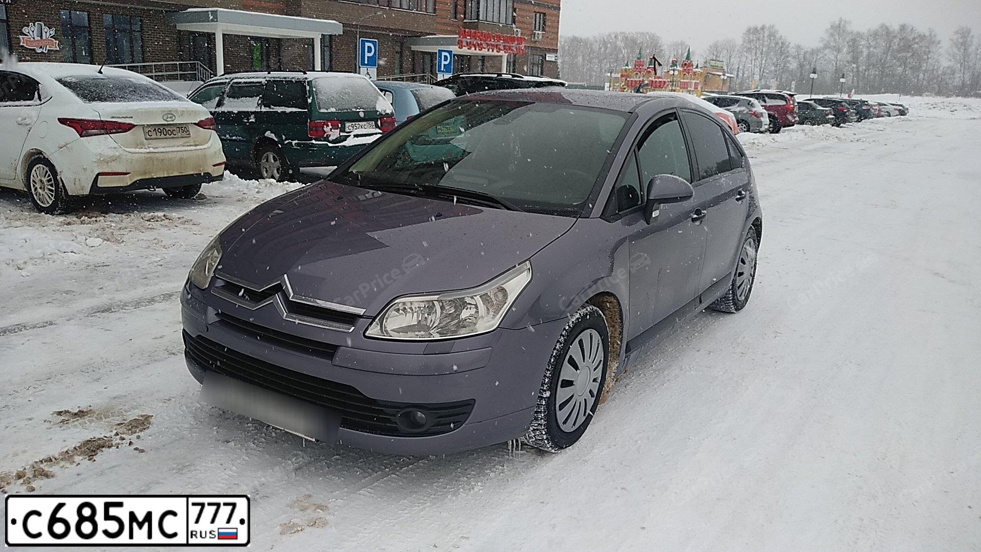 Фото автомобиля CITROEN C4, 2007 — госномер Р983ОВ750. Цвет: СЕРО-СИРЕНЕВЫЙ