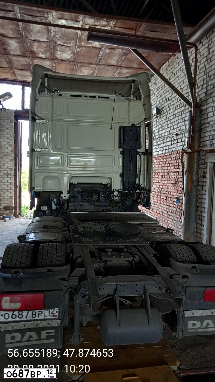 Фото автомобиля DAF XF 105 510, 2017 — госномер М904ХТ18. Цвет: БЕЛЫЙ