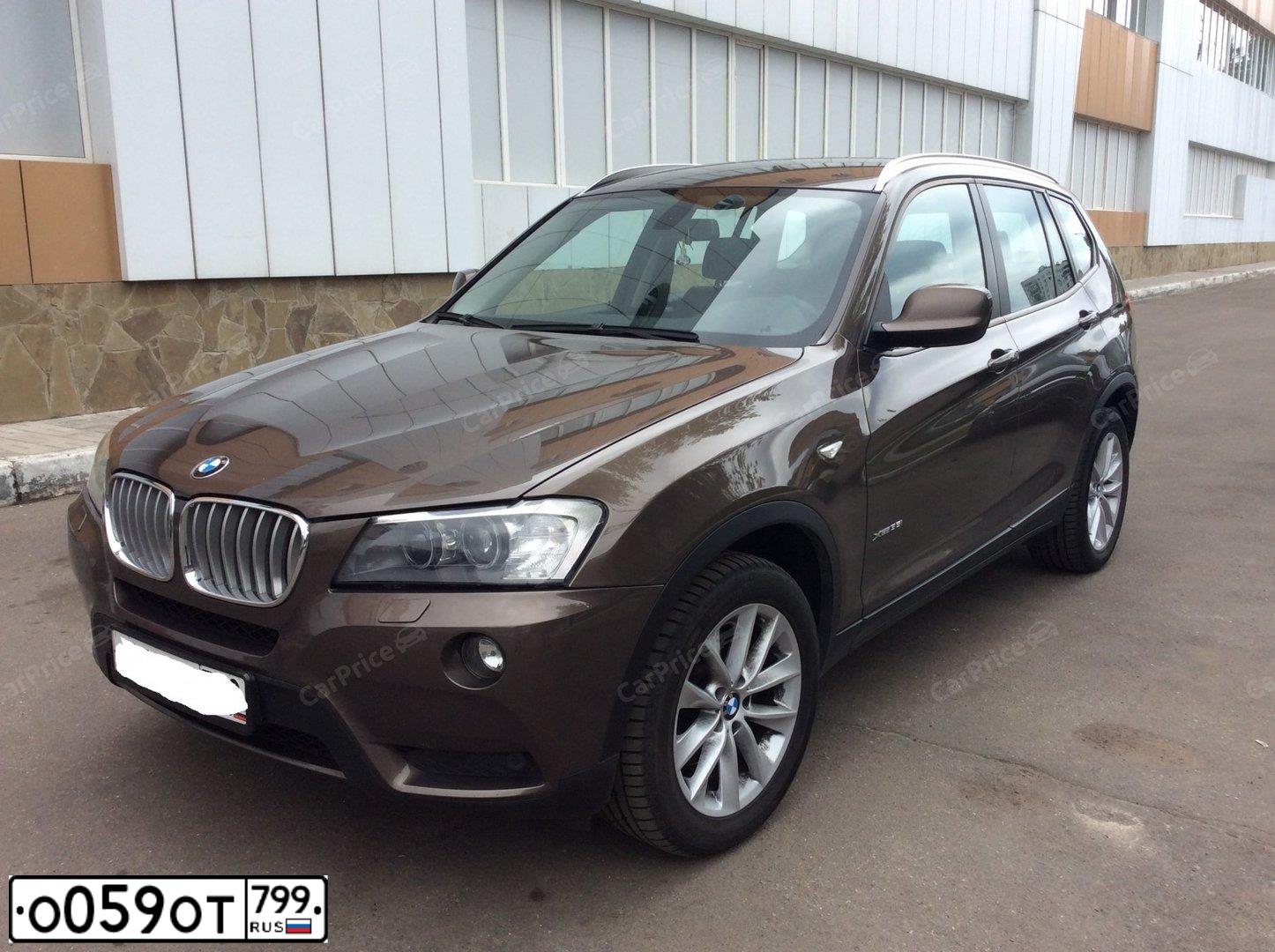 Фото автомобиля BMW X3, 2011 — госномер О893ОЕ196