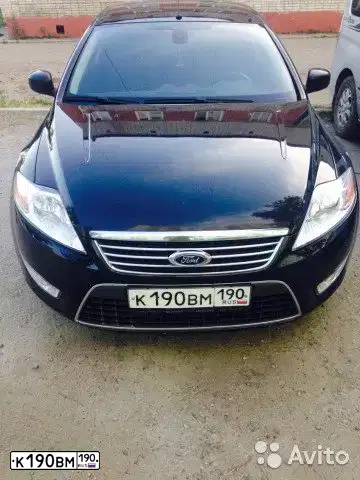 Фото автомобиля FORD MONDEO, 2009 — госномер К190ВМ190. Цвет: ЧЕРНЫЙ