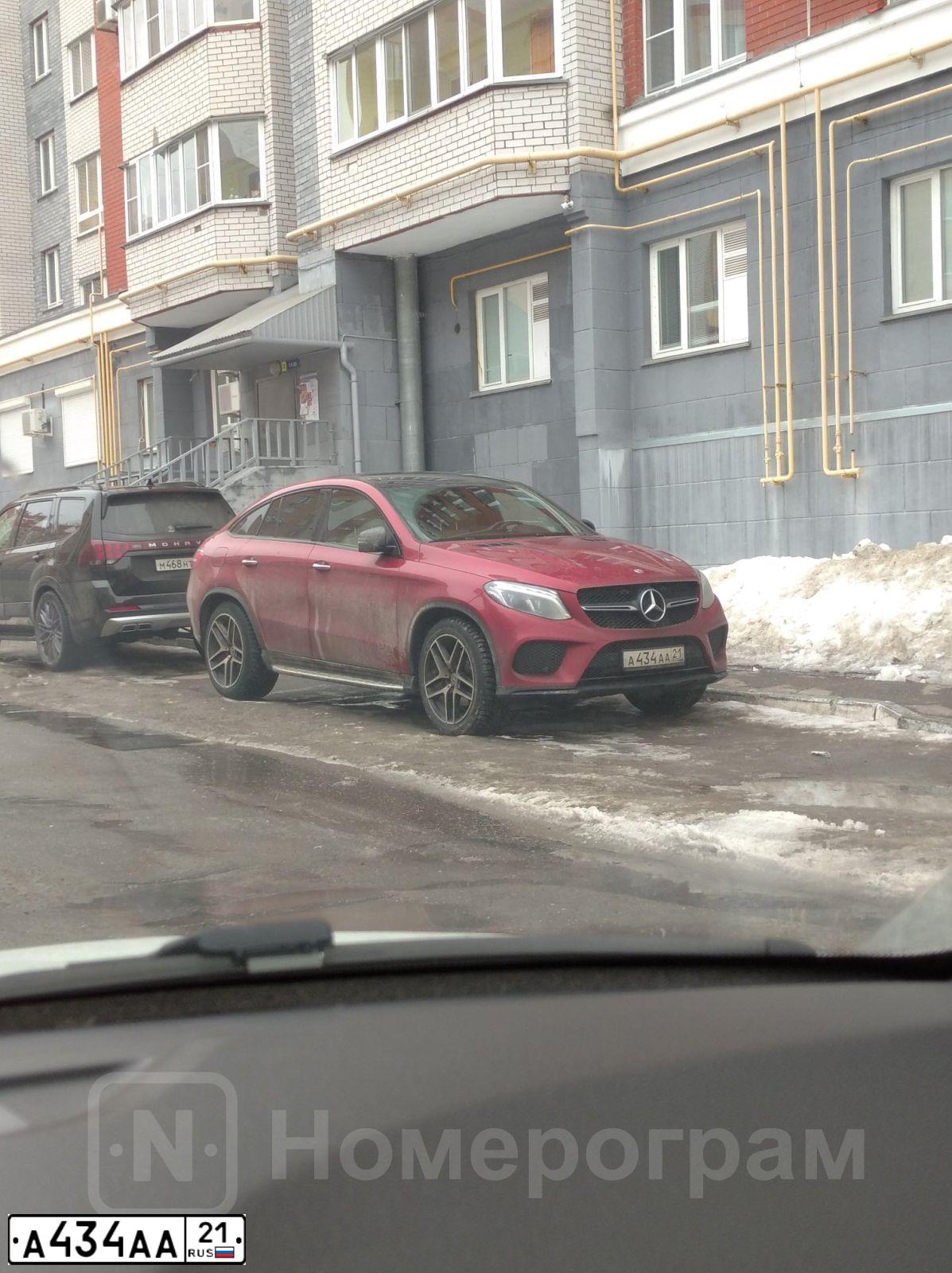 Фото автомобиля LADA 2110, 2003 — госномер А434АА21. Цвет: СЕРЫЙ СВЕТЛЫЙ
