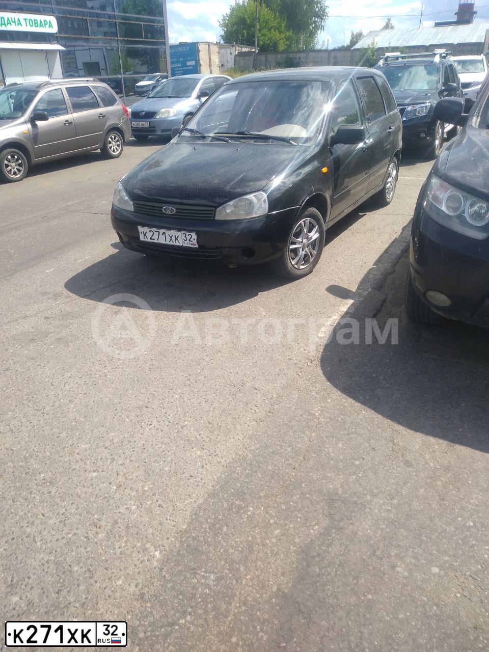 Фото автомобиля LADA 1117 KALINA, 2010 — госномер К271ХК32. Цвет: ЧЕРНЫЙ