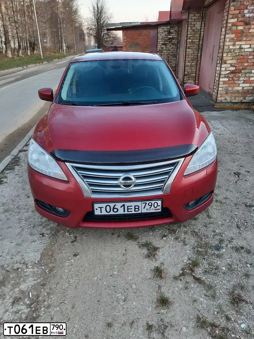 Фото автомобиля NISSAN SENTRA/LUCINO/, 2014 — госномер А292АО15. Цвет: Красный