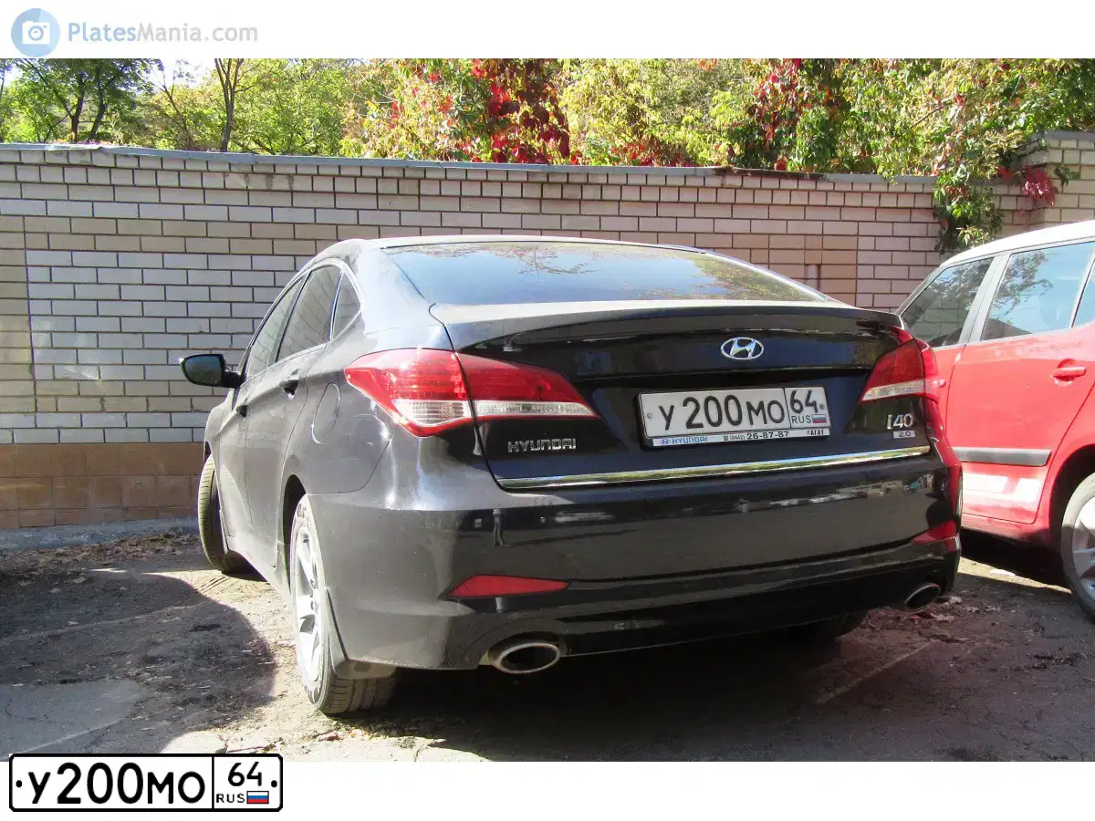 Фото автомобиля HYUNDAI I40, 2013 — госномер В296ОУ164. Цвет: синий