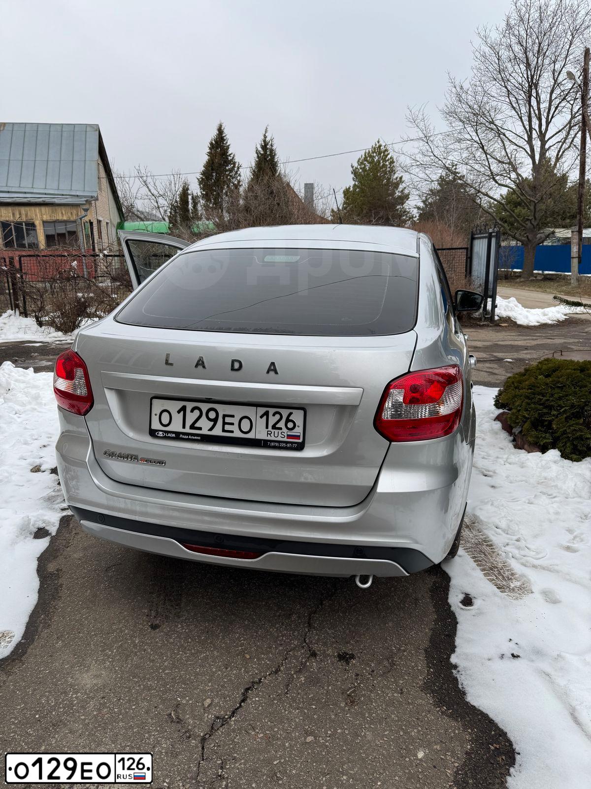 Фото автомобиля VAZ LADA GRANTA 219170, 2024 — госномер О129ЕО126. Цвет: СЕРЫЙ