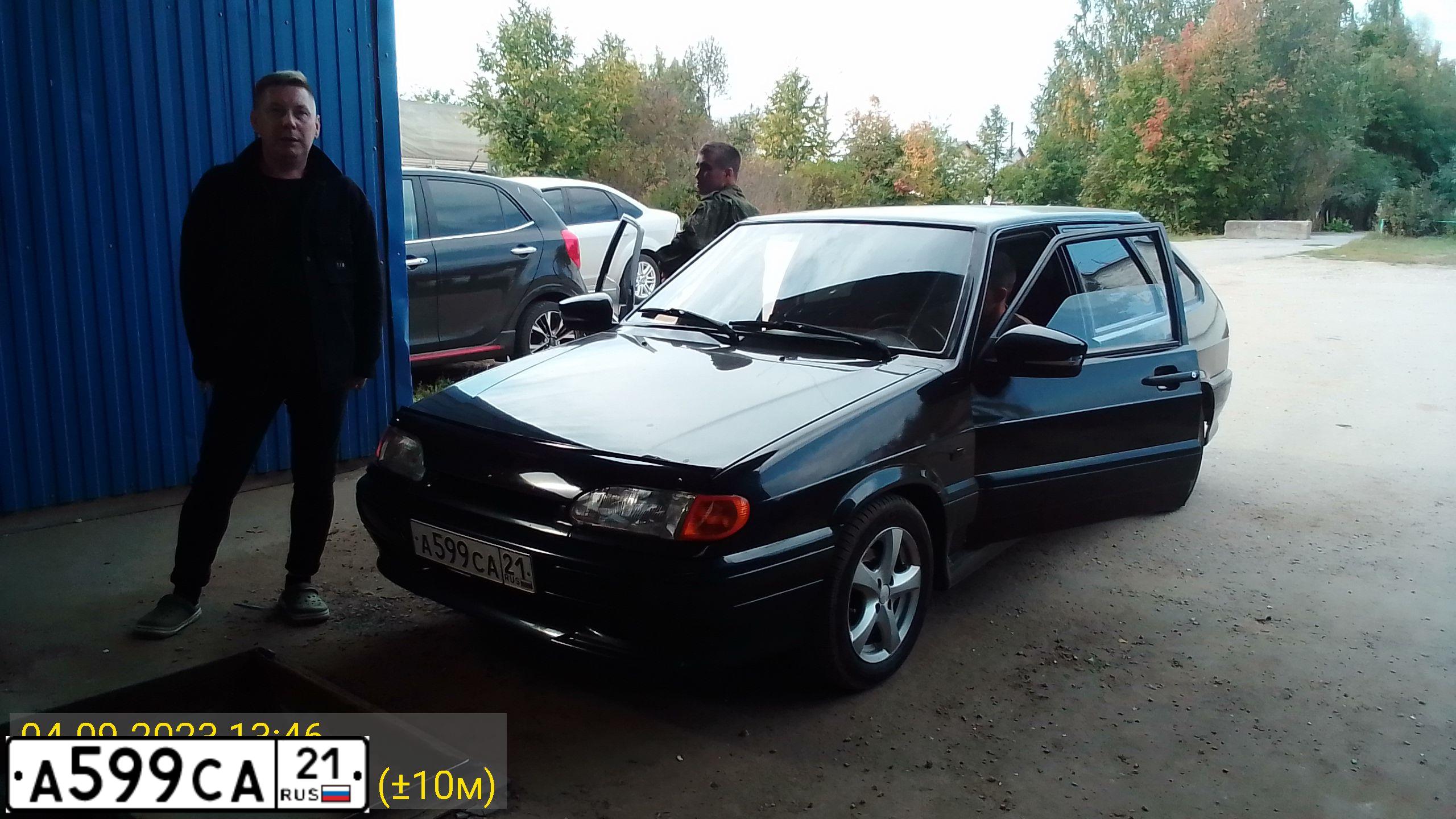 Фото автомобиля LADA 2114 SAMARA, 2006 — госномер А599СА21. Цвет: ГРАФИТОВЫЙ МЕТАЛЛИК