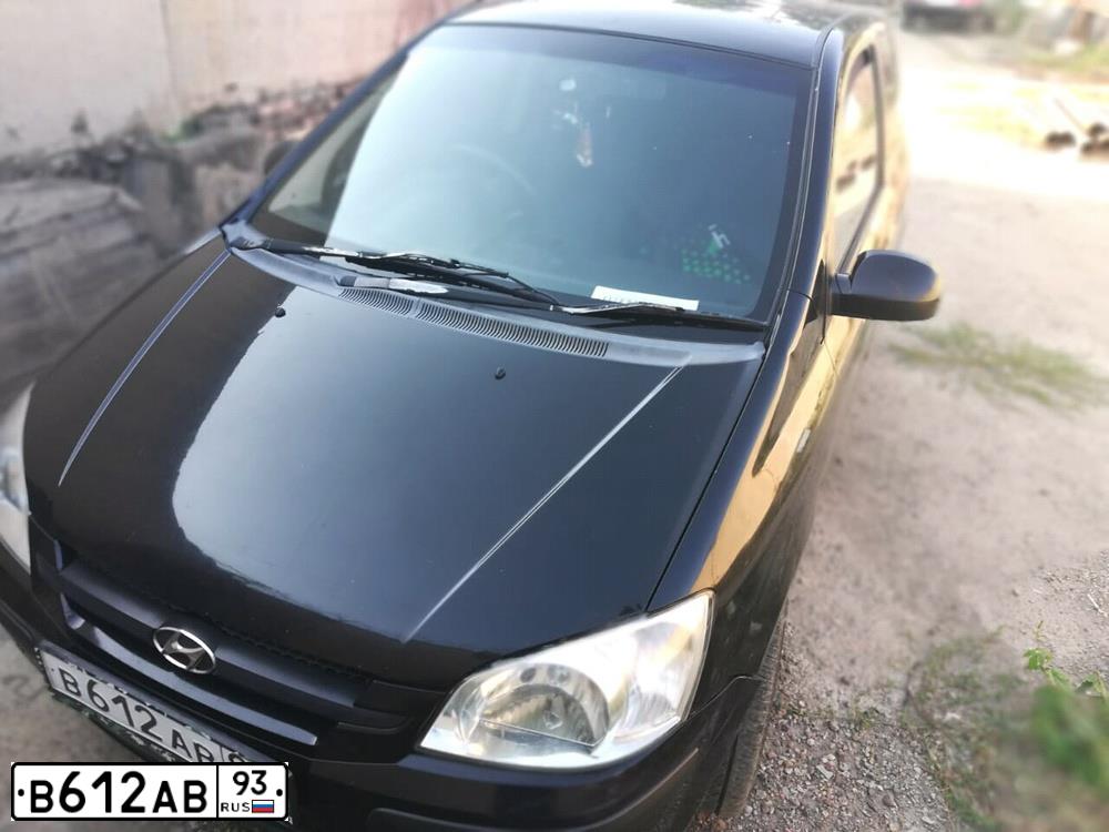 Фото автомобиля HYUNDAI GETZ, 2004 — госномер Н330ОО193. Цвет: ЧЕРНЫЙ