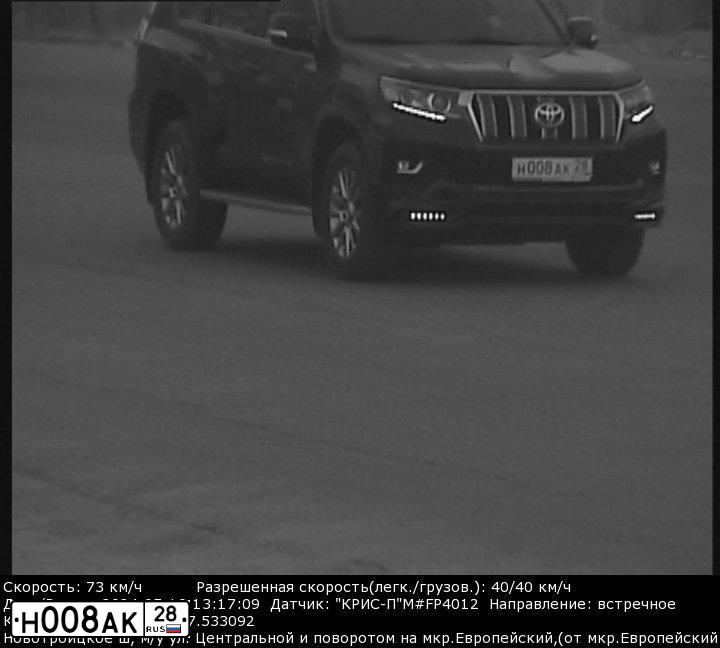 Фото автомобиля TOYOTA LANDCRUISER 200, 2008 — госномер Н008АК28. Цвет: ЧЕРНЫЙ