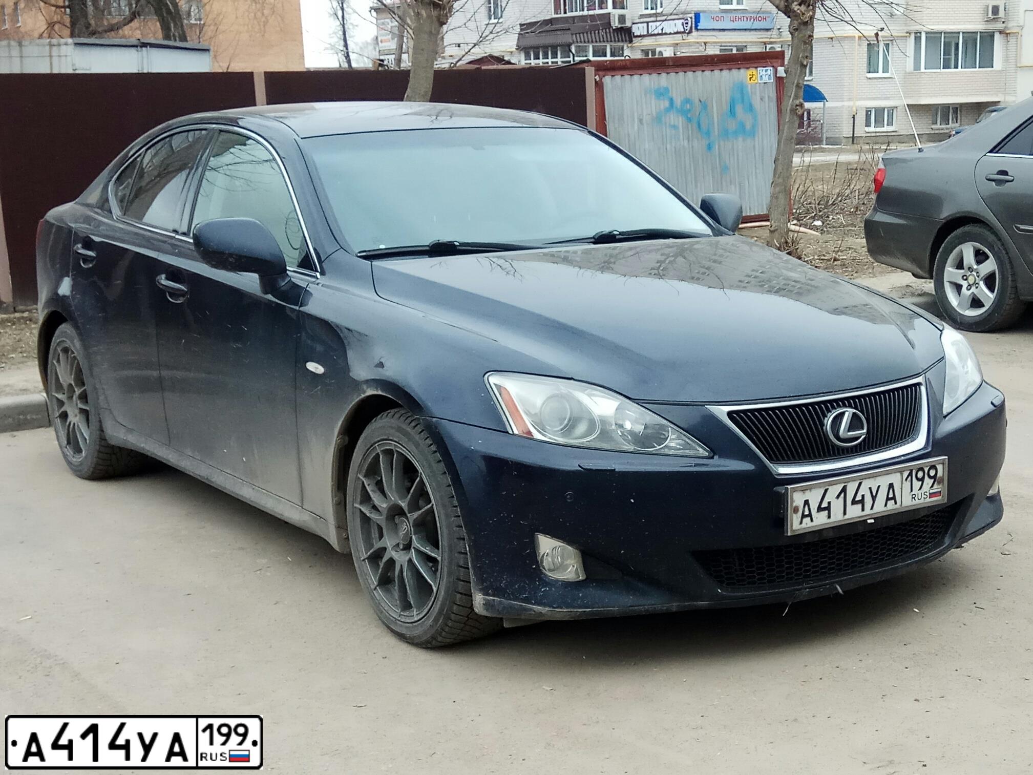 Фото автомобиля LEXUS IS, 2006 — госномер А414УА199. Цвет: ТЕМНО-ГОЛУБОЙ
