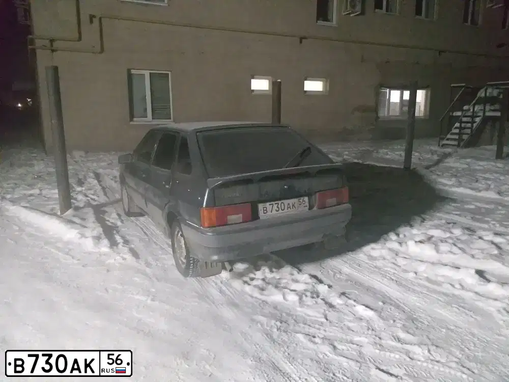 Фото автомобиля LADA 2114 SAMARA, 2007 — госномер Т360НС62. Цвет: Серебристо-желто-голубой