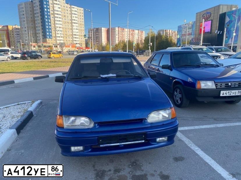 Фото автомобиля LADA 21099, 2004 — госномер М501ЕМ186. Цвет: СЕРЕБРИСТЫЙ ЯРКО-СИНИЙ