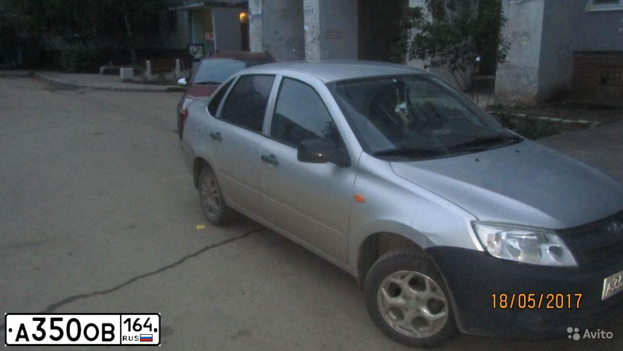 Фото автомобиля LADA 2190 GRANTA, 2012 — госномер Е777ЕТ64. Цвет: СЕРЕБРИСТЫЙ