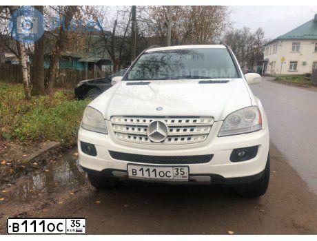 Фото автомобиля MERCEDES M-KLASSE, 2006 — госномер У167ТЕ69. Цвет: Белый