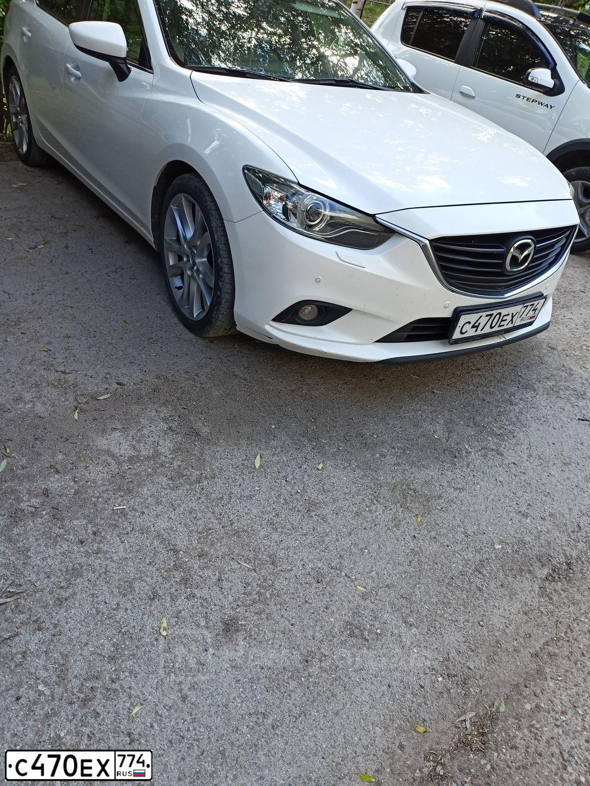 Фото автомобиля MAZDA 6, 2013 — госномер С470ЕХ774. Цвет: Белый
