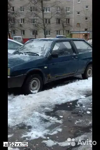 Фото автомобиля LADA 2108 SAMARA, 1999 — госномер Т707ЕУ99. Цвет: СИНИЙ