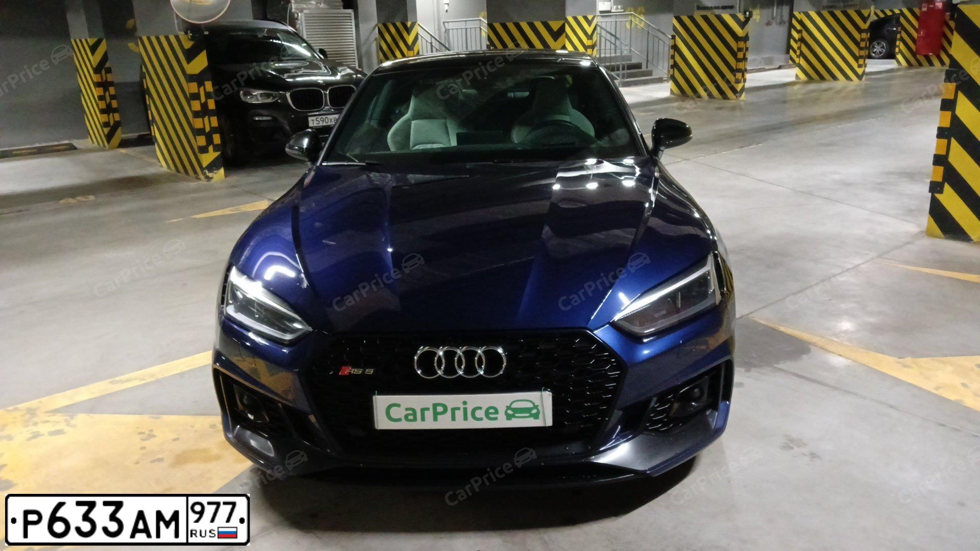 Фото автомобиля АУДИ RS5, 2019 — госномер Е616НХ30. Цвет: синий